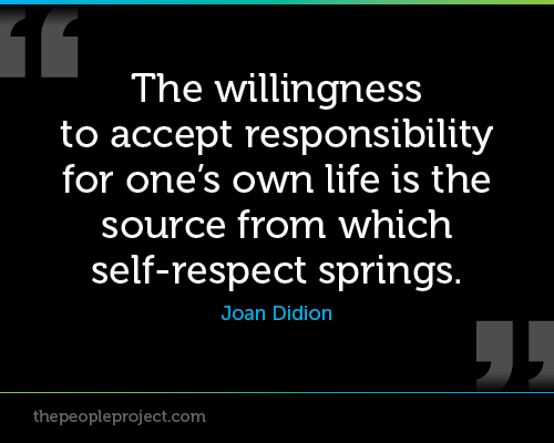 accept responsibility