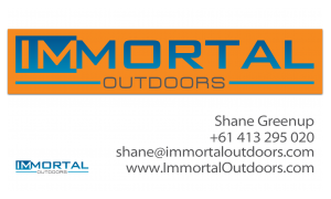 SHane Greenup Immortal Outdoors business card 3